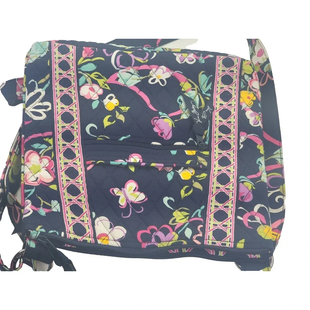 Vera Bradley Hipster Crossbody Ribbons Butterflies Flowers 2012 Retired Pattern